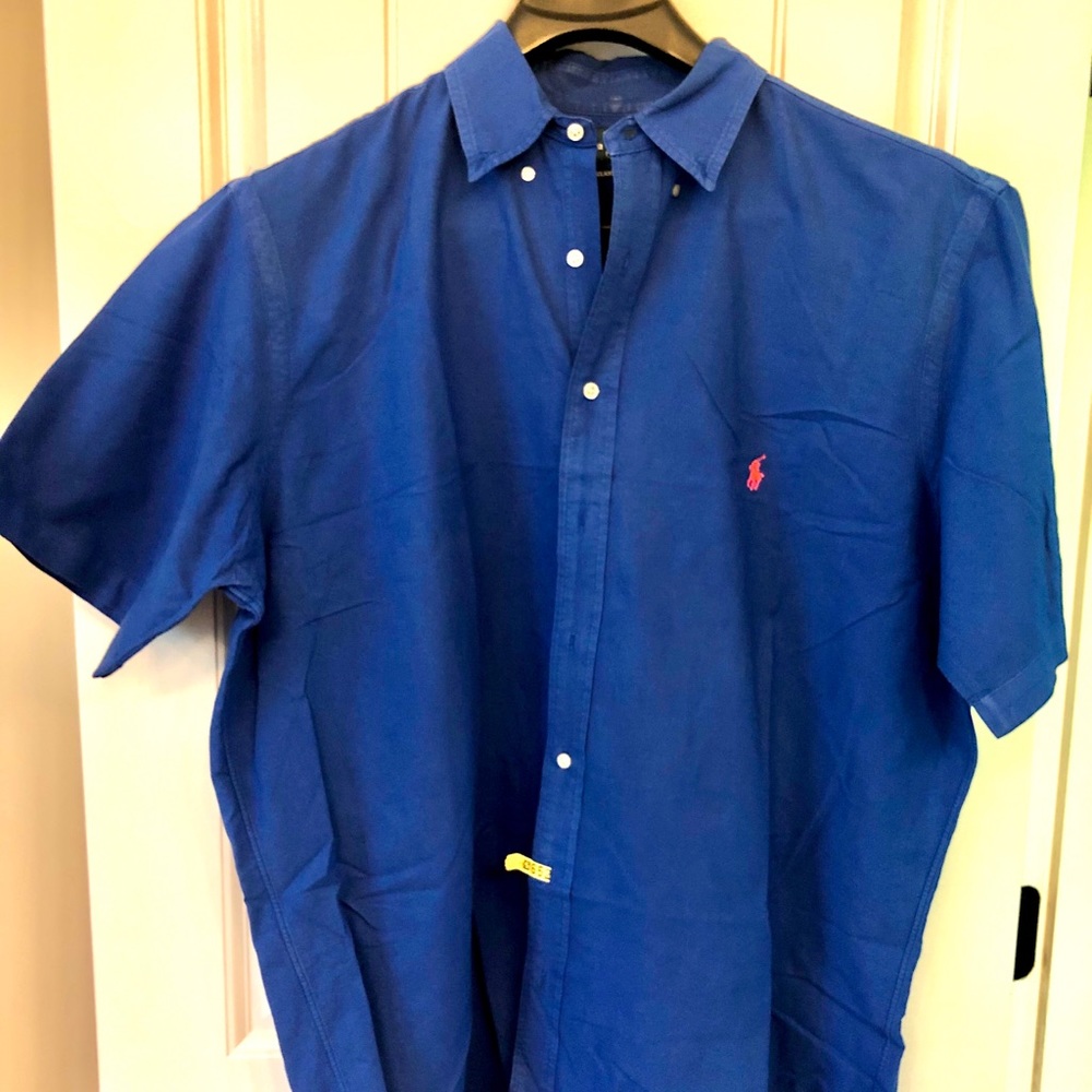 Ralph Lauren blue casual button down